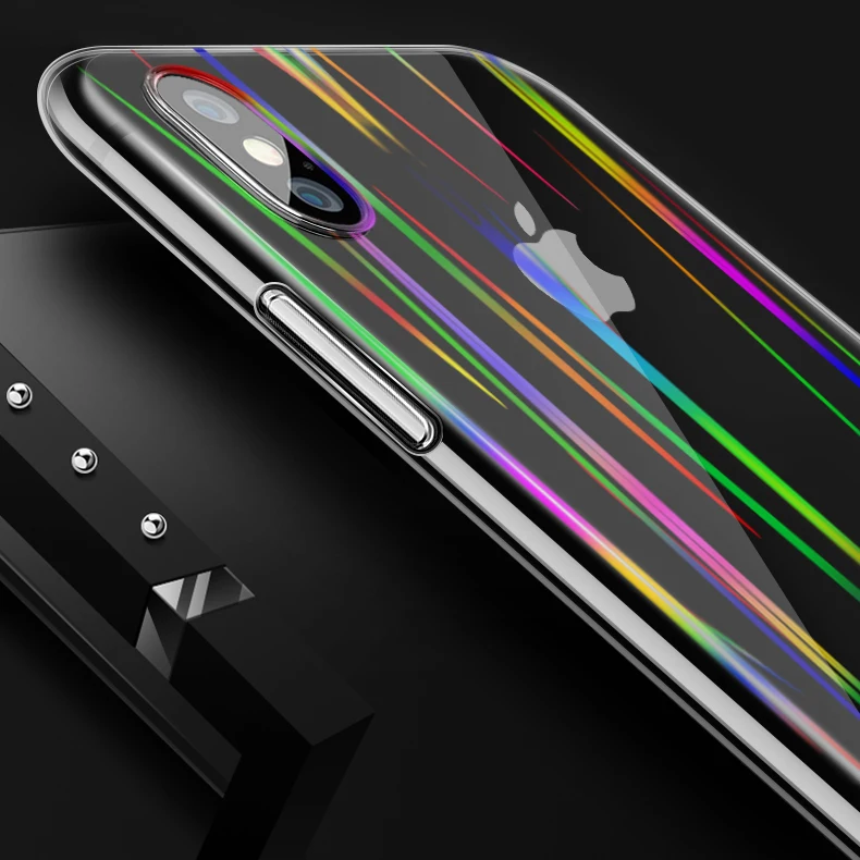 Защитное стекло для Iphone 7, 8, 7 plus, 8 plus, X, XS, Max, XR, Aurora, защита экрана, прозрачный чехол, защитное стекло
