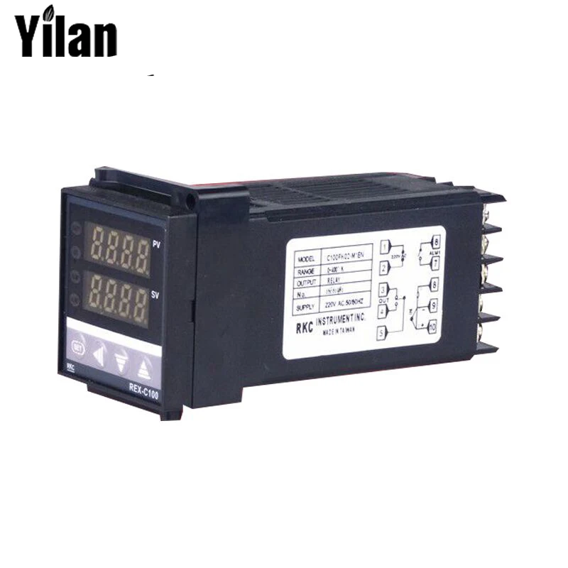 REX C100 цифровой PID температура контроллер 0 400C Универсальный вход термостат ССР