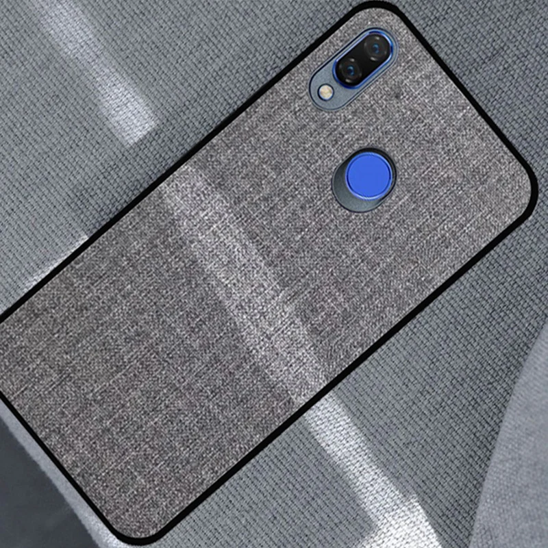 6.3&quot For Huawei Nova 3 Silicone Case Cover Bumper Fabric Nova3 TPU Soft Silicon Inside Cotton Cloth Outside shell | Мобильные