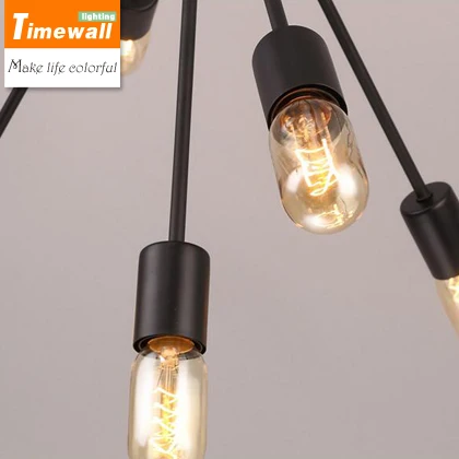 Clothing store pendant lamp personality retro Bar Cafe American industrial wind artificial satellite | Лампы и освещение