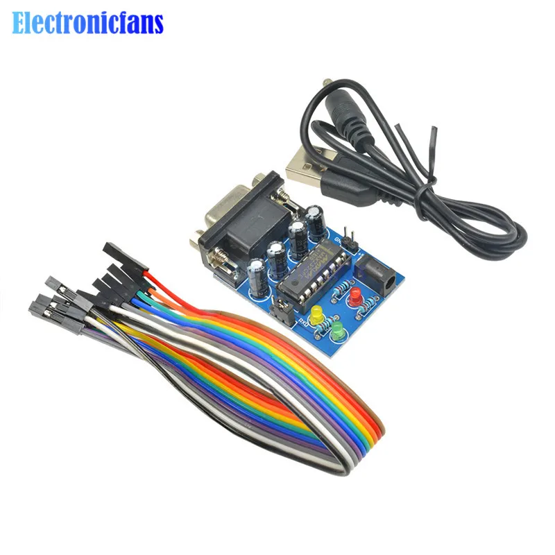 Модуль преобразователя MAX232 COM DB9 серийная плата MAX232CPE чип передачи ATMEGA16