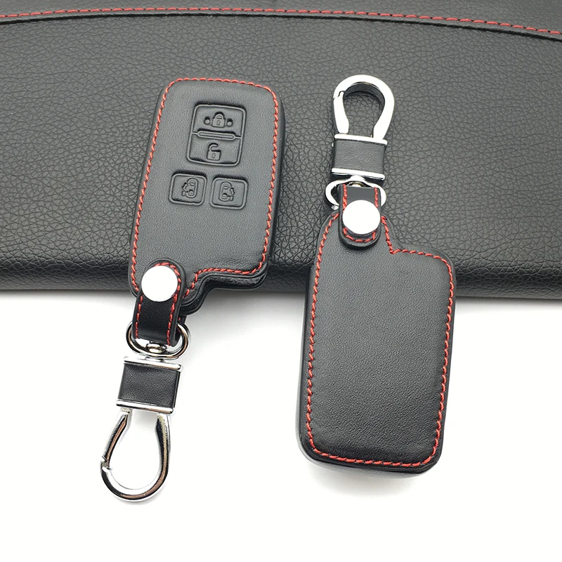 Кожаный чехол для автомобильного ключа защитный Toyota Sienta 4 кнопки дистанционного