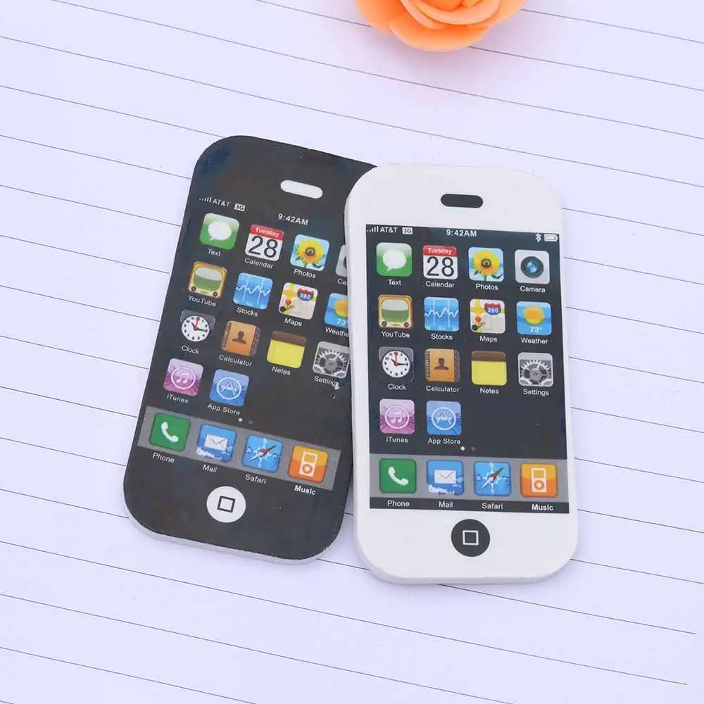 TOMTOSH милые форма мобильного телефона карандаш ластик творческие товары продукты