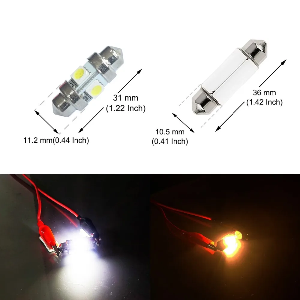 AGLINT 10 шт. 31 мм гирлянда C5W светодиодный автомобильные лампы 5050 SMD 4 чипа для салона