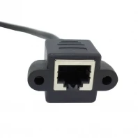 30cm 60cm 100cm 150cm 1m 1.5m 8P8C FTP STP UTP Cat 5e Male to Female Lan Ethernet Network Extension Cable with Panel Mount Holes |
