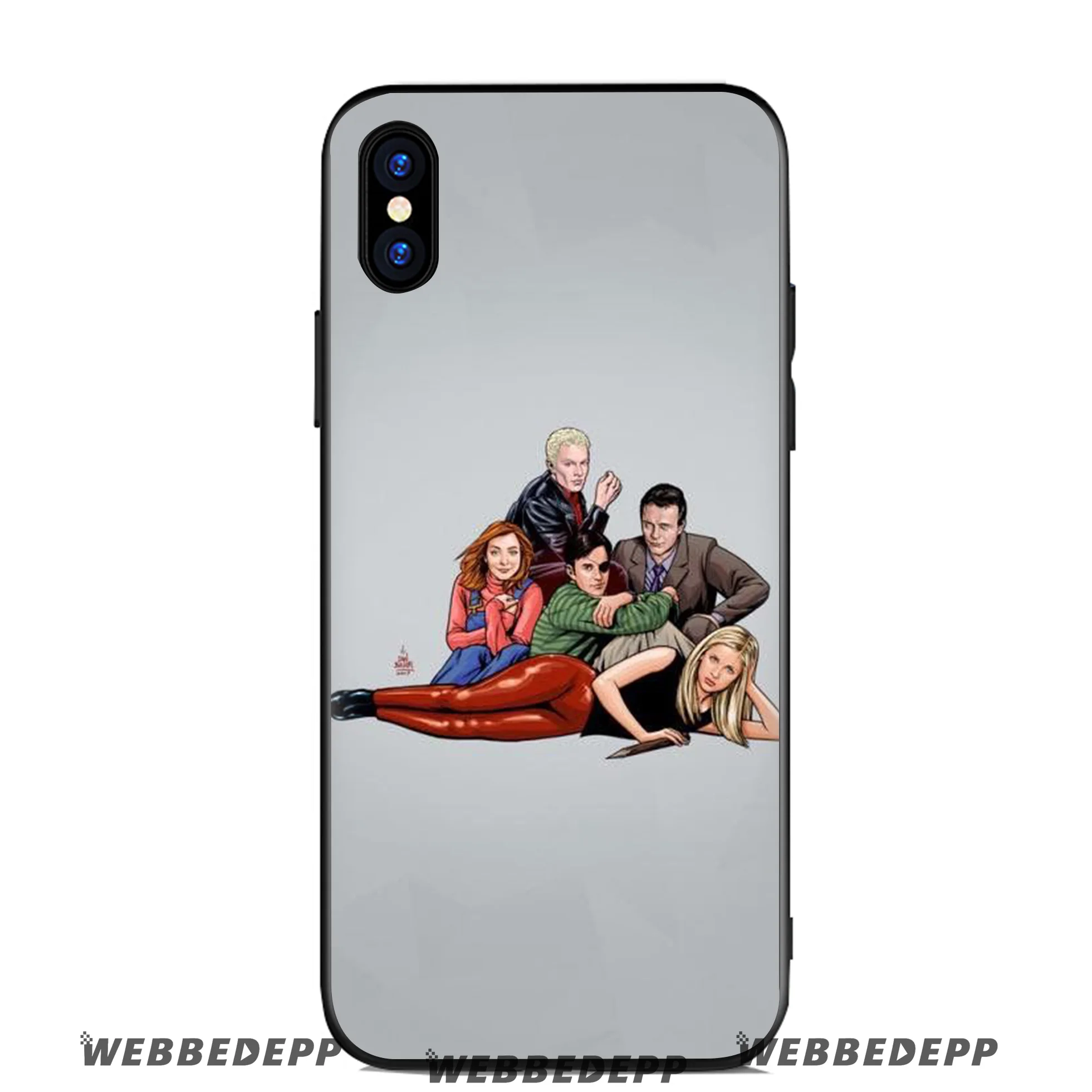 WEBBEDEPP Buffy The Vampire Slayer Soft Silicone Case for Apple iPhone 11 Pro Xr Xs Max X or 10 8 7 6 6S Plus 5 5S SE TPU |