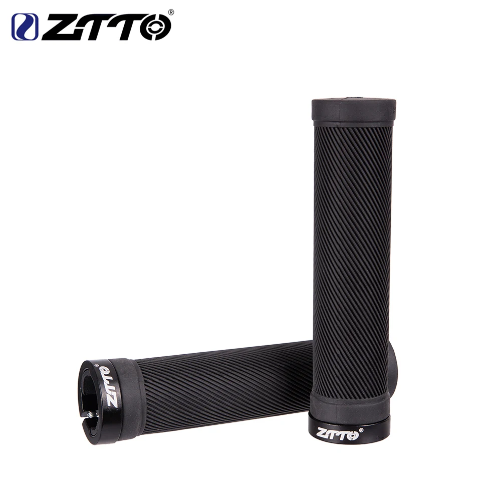 

ZTTO 1Pair Fixed Gear Lock-on Anti-Slip MTB Mountain Bike Handlebar Grips Shock-Proof Rubber Bicycle Grips Road Bicycle Parts