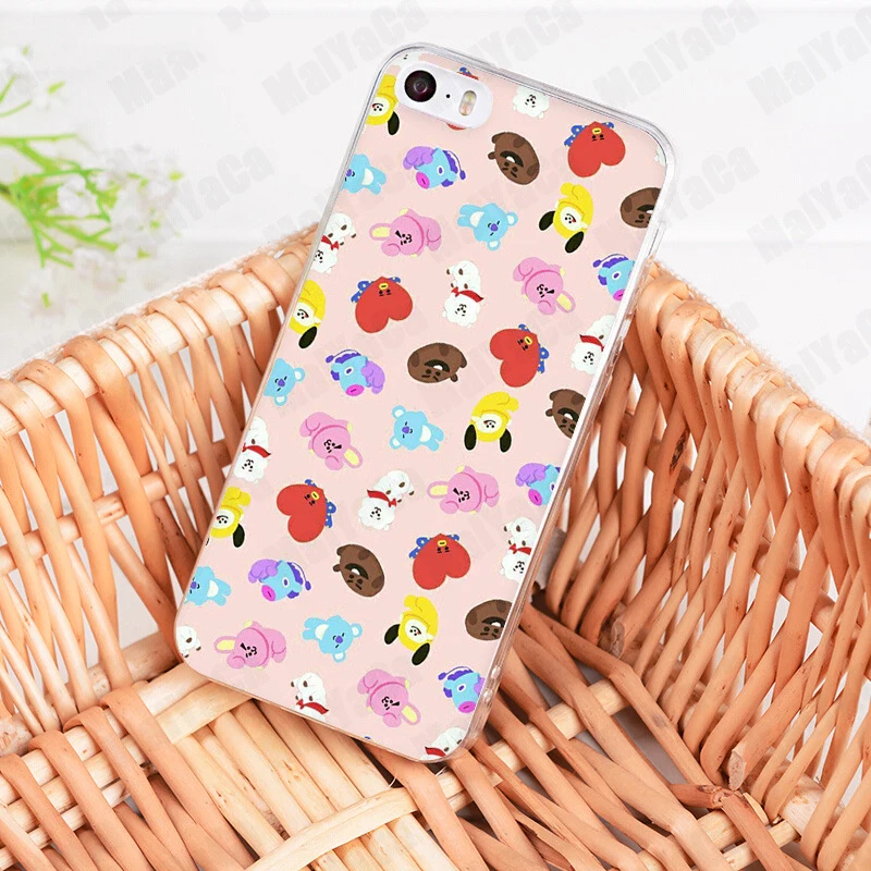 Laumans BTS BT21 Coque основа чехол для телефона Apple iPhone 8 7 6 S Plus X 5 5S SE 5C 4 4S