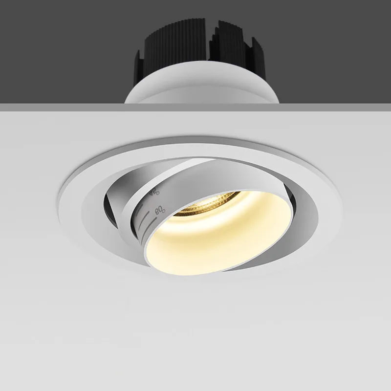 Super Bright Recessed LED Downlight COB 7W Adjust Focus Ceiling Spot Light Lamp AC 110V 220V White Black | Лампы и освещение