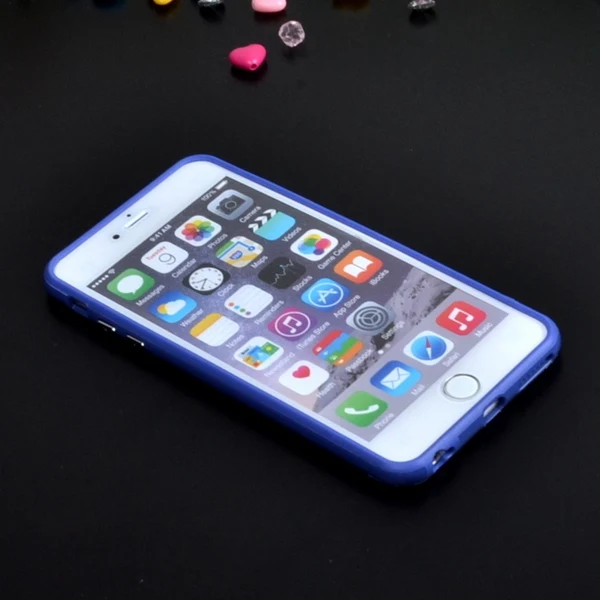 Двойной гибридный проданный цветной каркас ТПУ защитный бампер для Iphone 6 Plus 6s Plus 5," мягкий силиконовый бампер чехол 10-цвет s