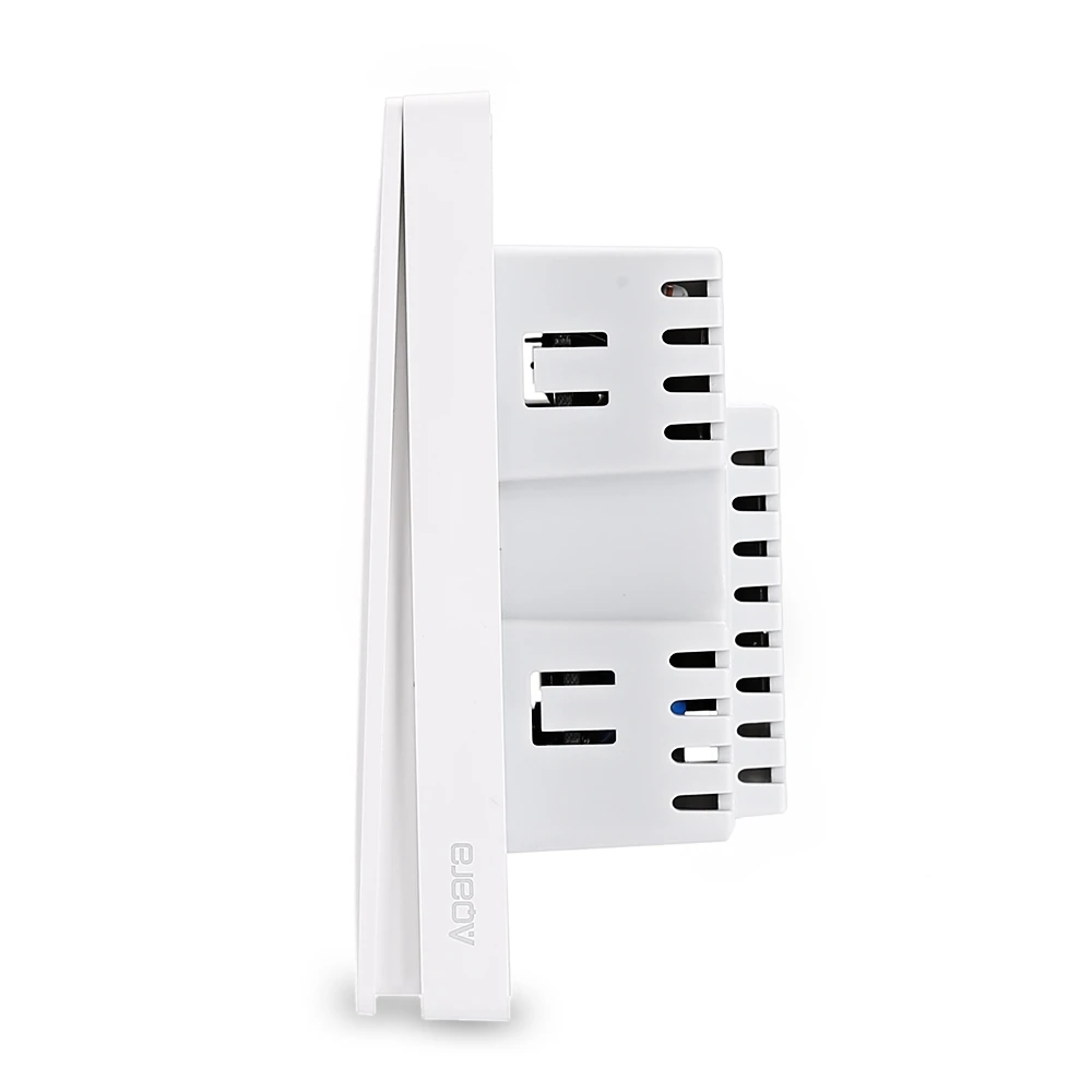 Оригинальный Xiaomi Aqara умный настенный выключатель ZigBee Версия один двойной ключ