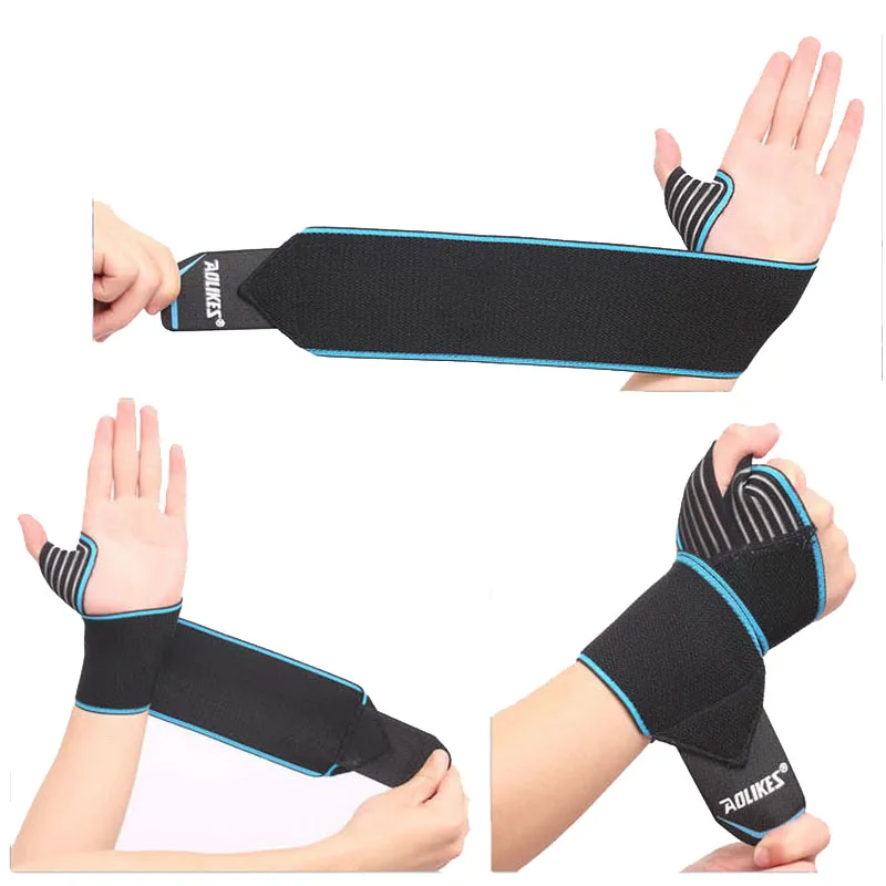 Эластичные запястья для гантели AOLIKES 2 шт./лот мужчин и женщин ремешок поддержки