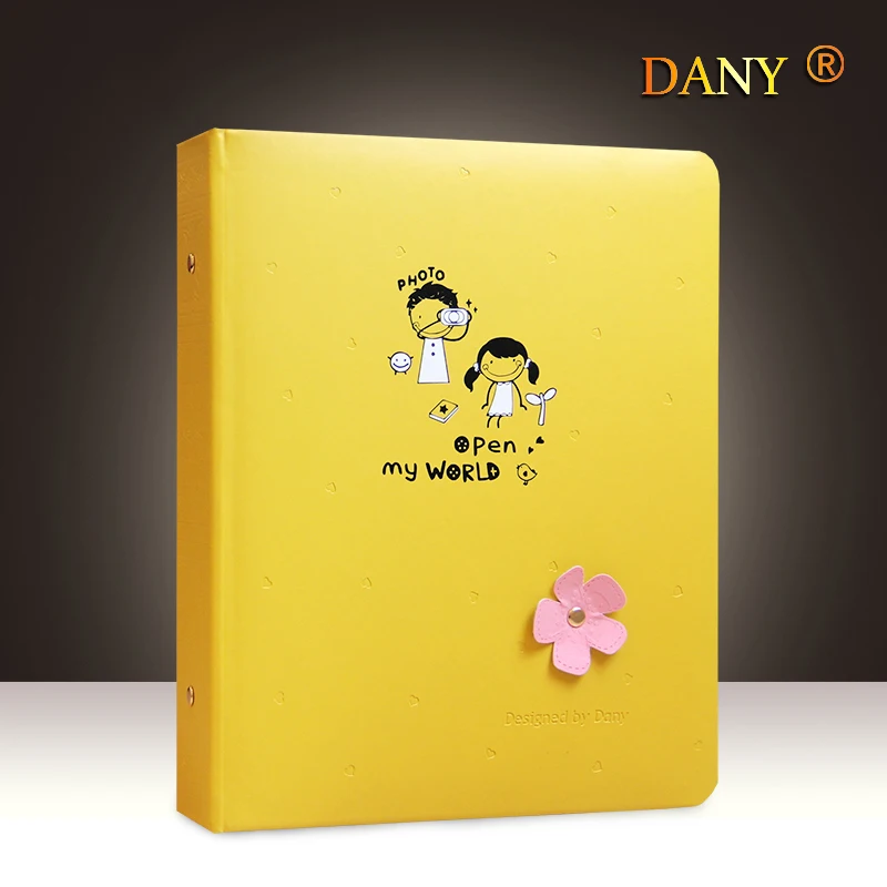 2018 новые кожаные 7 дюймов фотоальбом Большой семь Вставить Тип дюйма 200 страница