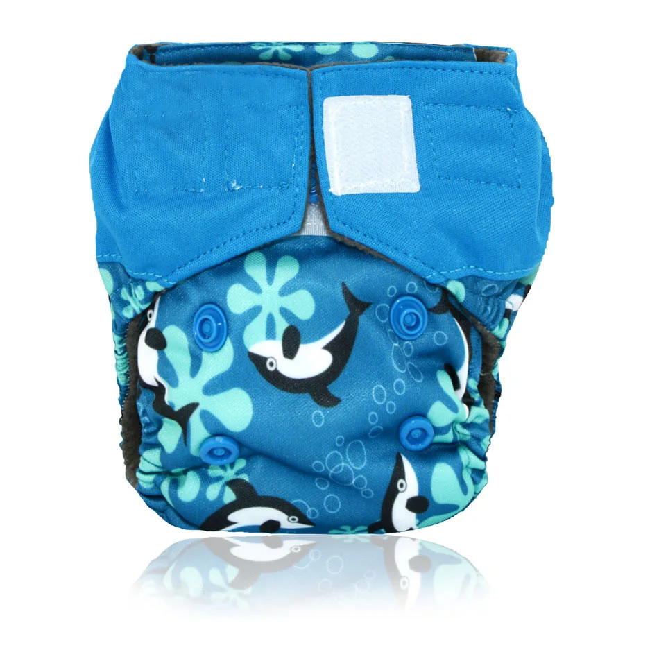 xs77 Miababy(5 шт./партия) Новорожденный бамбуковый уголь AIO тканевый подгузник, двойная защита от протекания, подходит для детей 0-3 месяцев или 6-19 фунтов - Цвет: xs77
