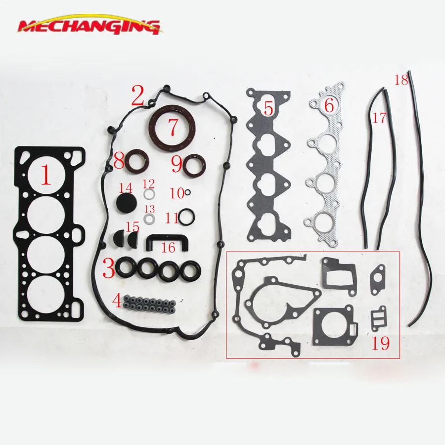 G4ED G4ED-G FOR KIA RIO II 1.6 OR HYUNDAI MATRIX ACCENT III METAL Engine Rebuilding Kits Full Set Seal Gasket 20910-26K00 | Автомобили и