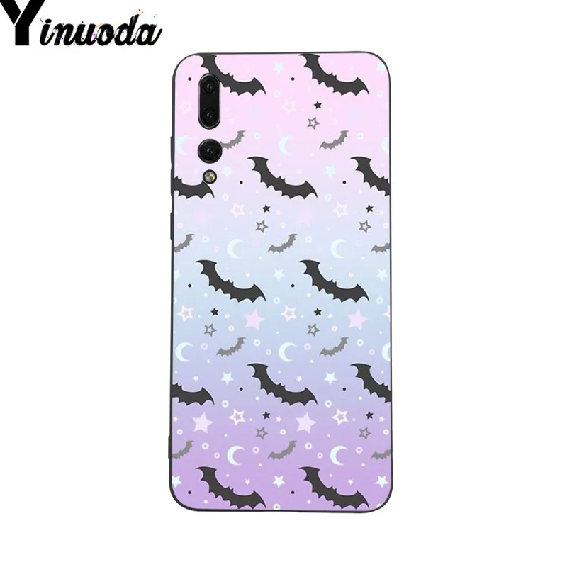 Yinuoda Pastel Goth Girl Bats Rainbow Чехол для телефона с рисунком Huawei P9 P10 Plus Mate9 10 Mate10 Lite P20 Pro Honor10