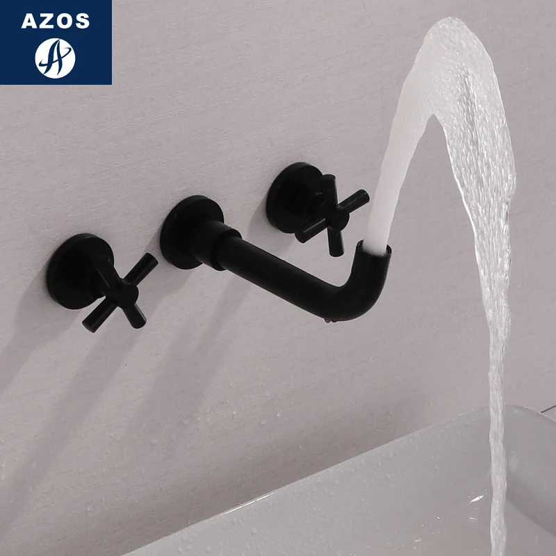 Azos настенный кран мягкая раковина латунный хромированный переключатель
