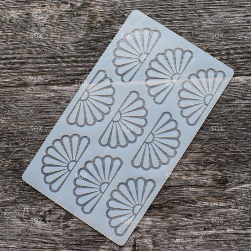 Силиконовая форма в форме полых вееров для шоколада силиконовая украшения торта