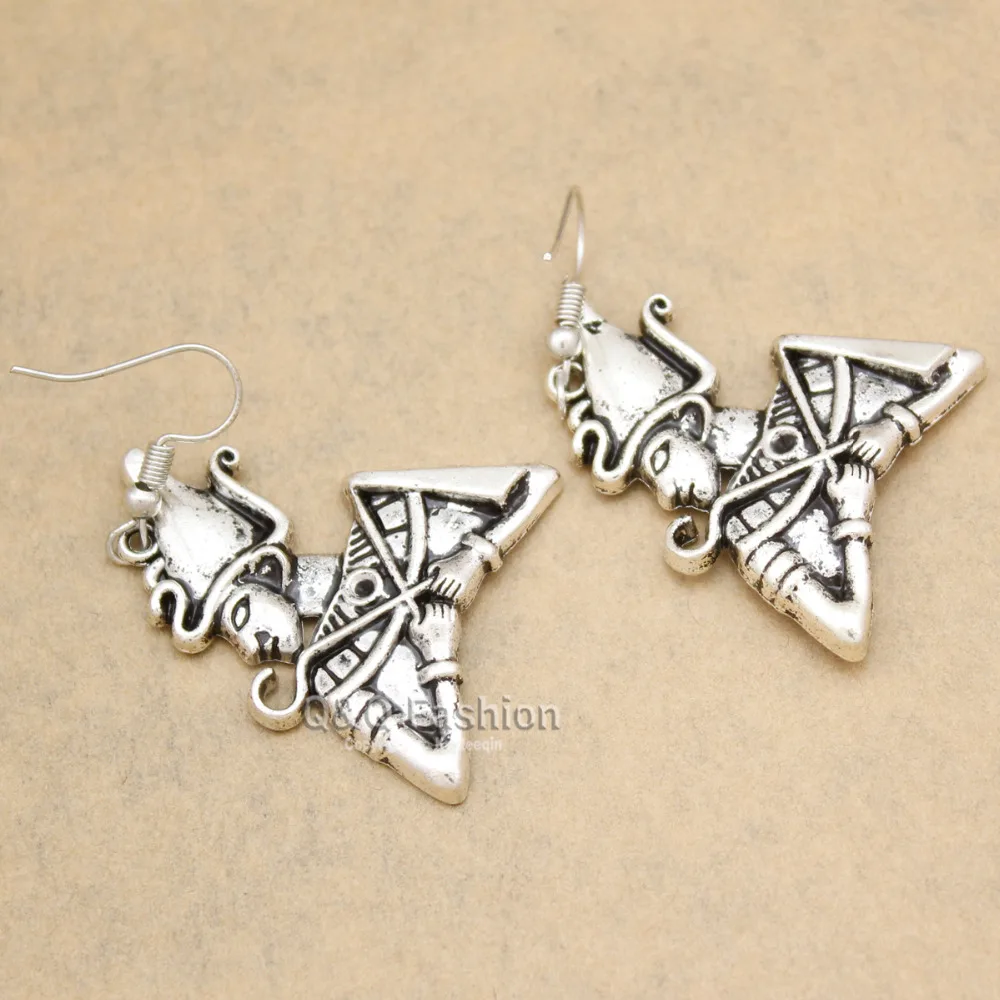 Винтажные египетская Клеопатра Фараон КРОК и висячие серьги для женщин