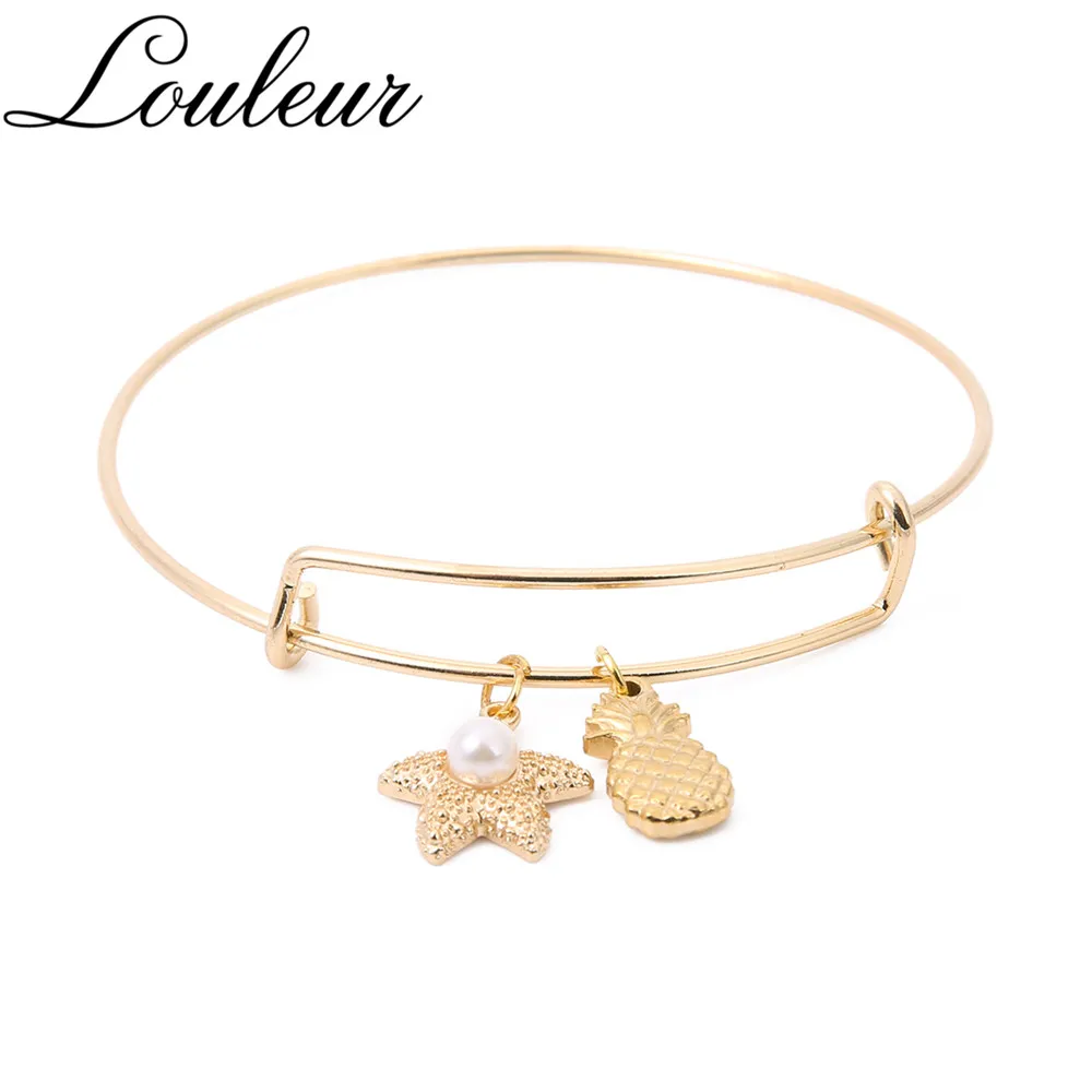 Женские браслеты на запястье Louleur регулируемые ювелирные изделия из нержавеющей