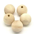 DoreenBeads 30 шт натуральный цветной шар деревянные бусины 25 мм (1 