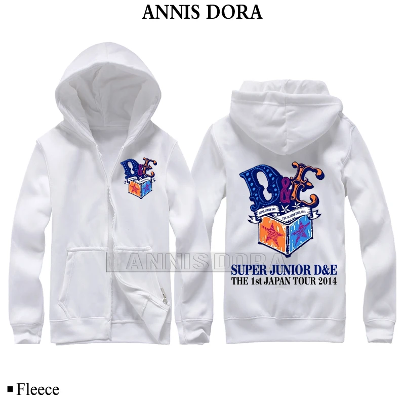 Толстовка на молнии с логотипом SUPER JUNIOR SJ DONGHAE EHYHYUK D &amp E TOUR | Мужская одежда