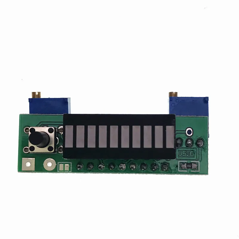 Diy LM3914 индикатор питания 12 В батарея 3,7 в литиевая батарея уровень мощности Светодиодный индикатор измерения дисплей доска тестер