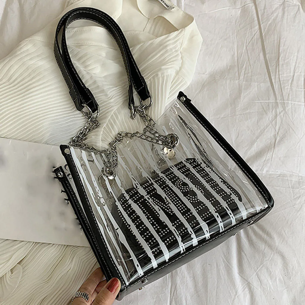 Женская Повседневная прозрачная сумка через плечо Moda Saco 50 лето 2019 | Багаж и сумки
