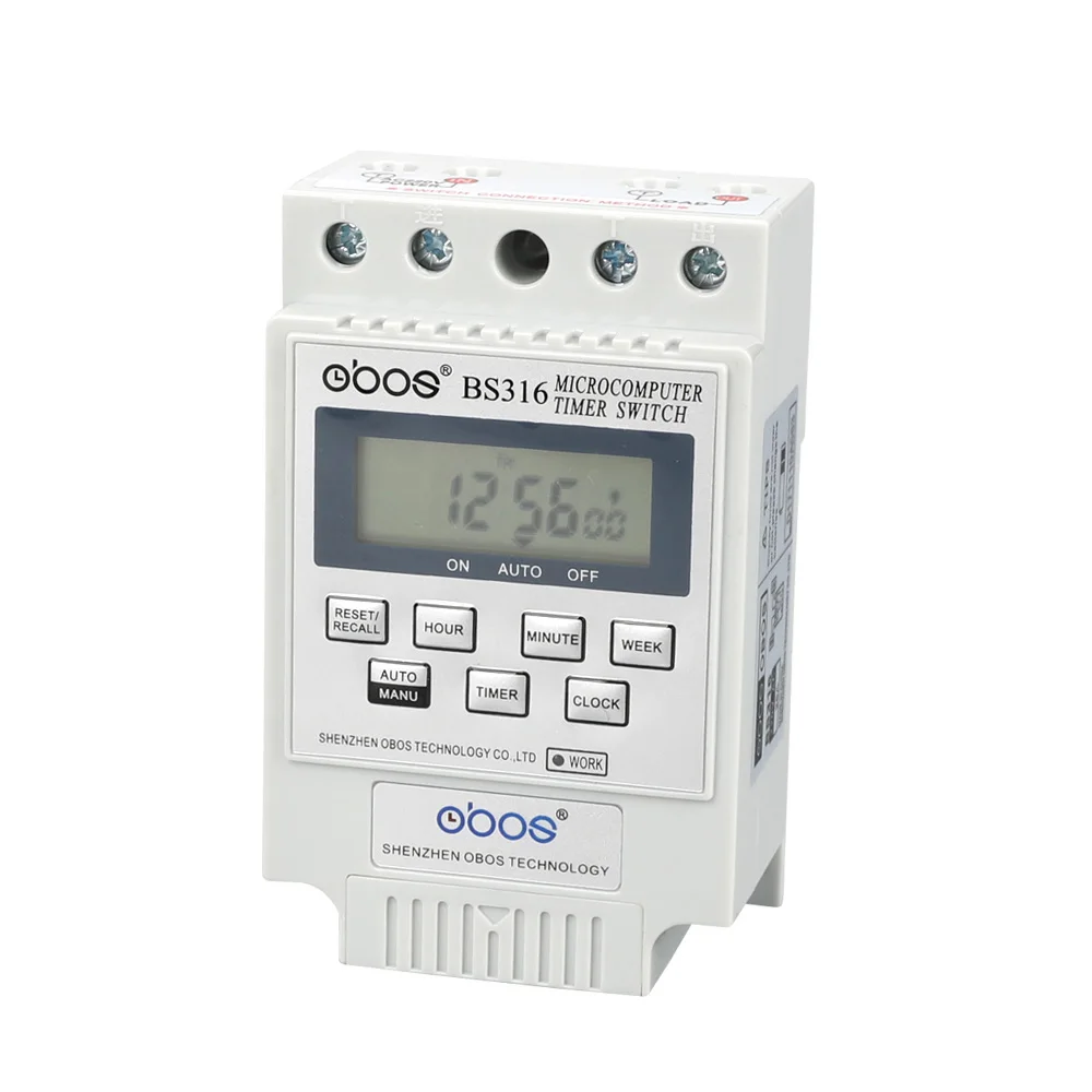 white 240V Новинка 220 В реле таймера 24 часа Таймер переключатель с 10 раз ВКЛ/ВЫКЛ в день диапазон времени 1 мин-168 ч с видео - Цвет: white 240V