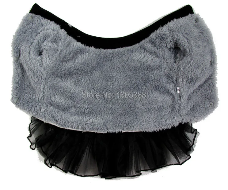 Серый ароматный теплый зимний стиль платье пачка принцессы для собак пальто