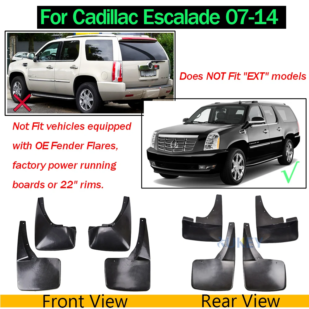 Брызговики для Cadillac XT5 16-19 SRX 10-16 CTS 10-13 Escalade 07-14 GMT900 Брызговики крыло брызговиков протектор