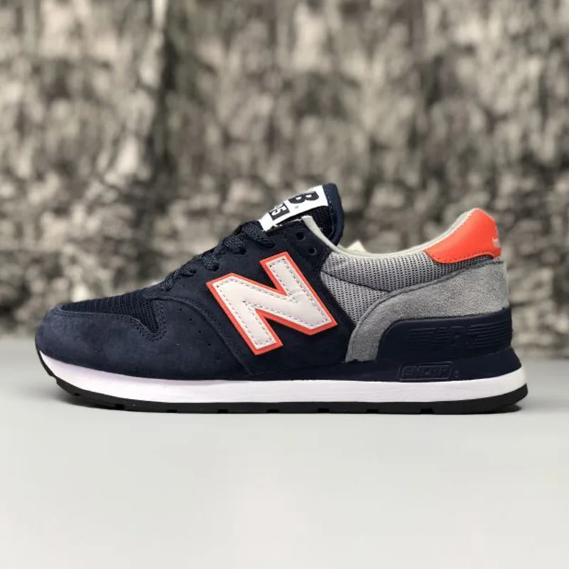995-4 NEW BALANCE NB995 мужская синяя обувь для бадминтона серые уличные кроссовки на шнуровке Нескользящая весенняя обувь для женщин - Цвет: 995-4