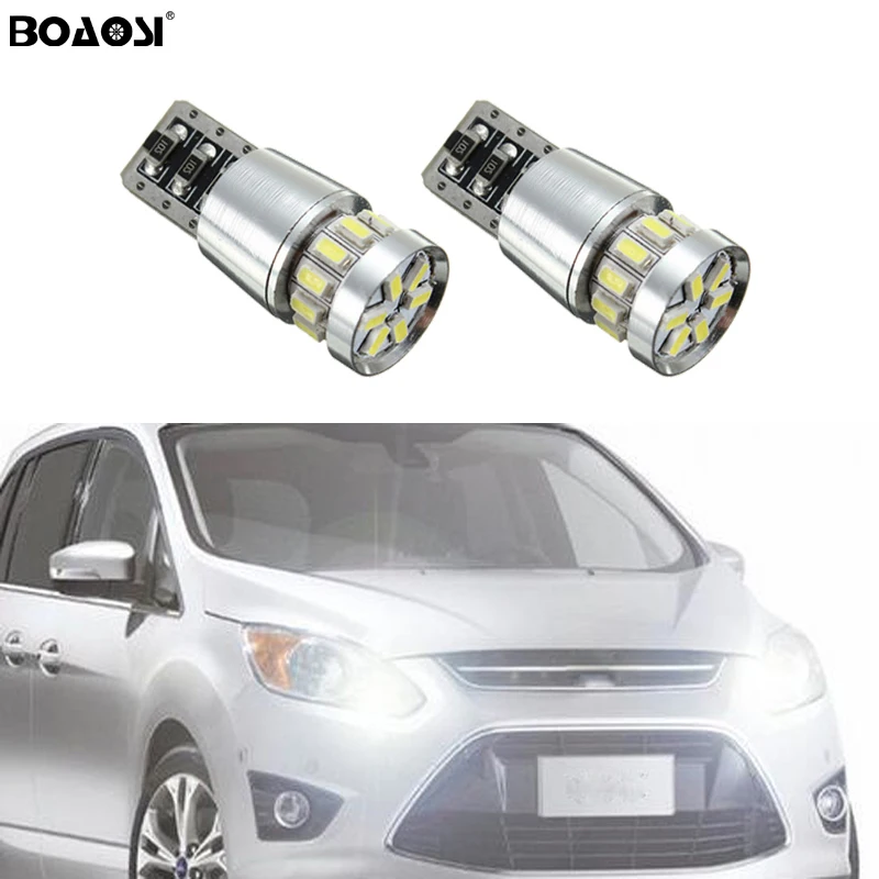 BOAOSI 2x T10 W5W Samsung автомобильная светодиодная лампа с клиновидным цоколем для Ford Focus 2
