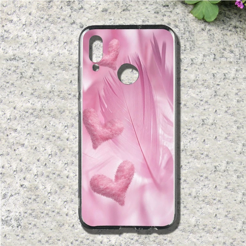 Розовый cherry blossom чехол для телефона Huawei P7 P8 lite P9 мини P10 плюс P20 Lite P30 Pro Мягкие TPU