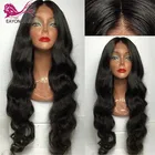 Парик EAYON из натуральных бразильских волос, с шелковым верхом, без клея, 5 х4.5