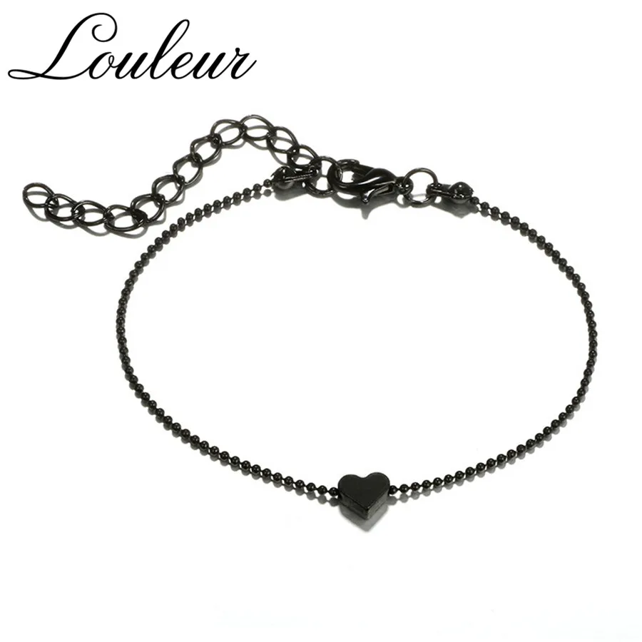 Louleur 4 шт./компл. Модный богемный браслет с узлом в форме листа цепочка шармом