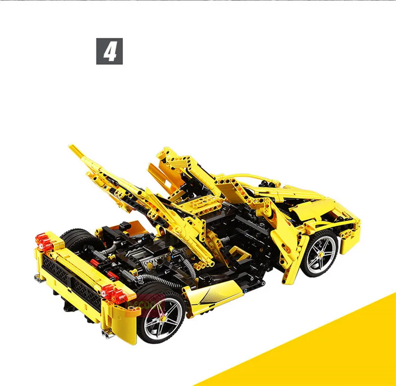 21047 Technic игрушки серии совместимы с MOC 10265 Mustang автомобиль набор строительные блоки кирпичи автомобиль игрушки Дети Рождественские подарки