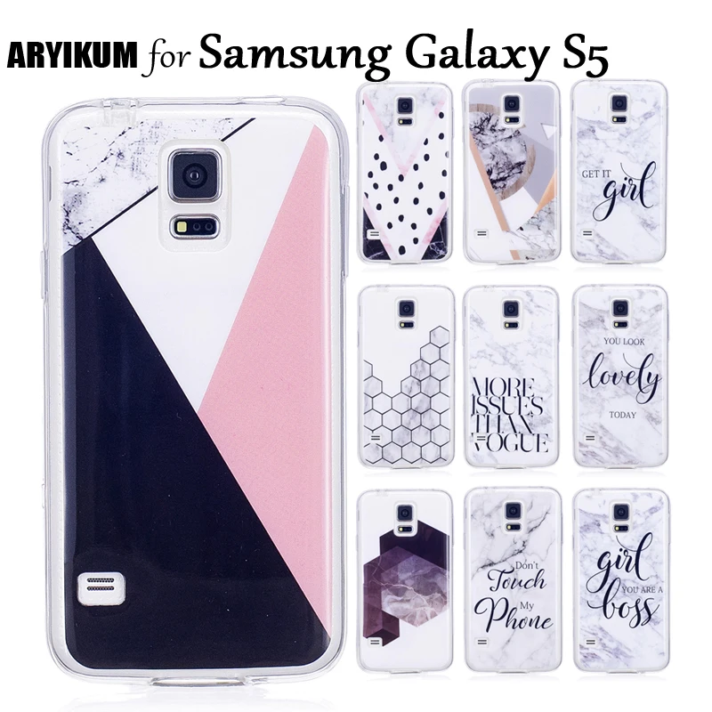 ARYIKUM Marble Silicone Case For Samsung Galaxy S5 Neo S 5 g900f sm-g900f Accessories Cover Sansung Coque |