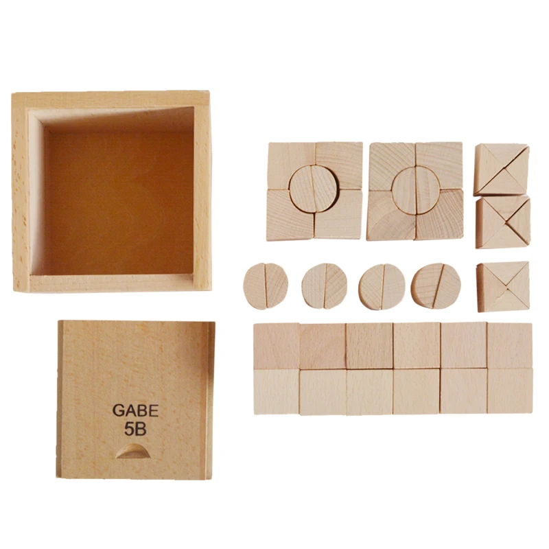 Детские игрушки креативные Развивающие деревянные кубики Froebel Gabe 5B Обучающие для