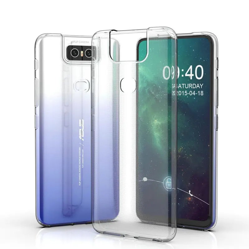 Прозрачный натуральный чехол для телефона Asus Zenfone 6 ZS630KL I01WD 6z 2019 тонкий защитный