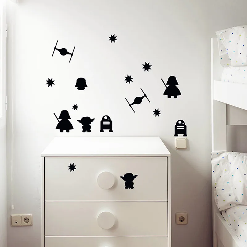 Набор из 15 шт. наклейки на стену для детской комнаты|star wars sticker|stickers stickersstar stickers |