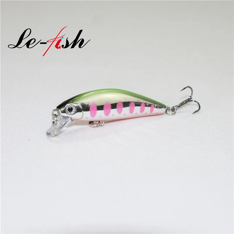Le fish 50 мм 6,5 г JERKBAIT ishing Тонущая приманка гольян воблер, твердая приманка для окуня Щука искусственная приманка