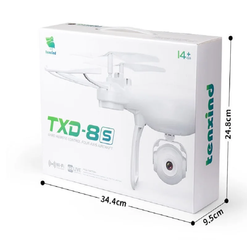 Игрушка Txd-8s время реальная фотография Мини Дрон пластиковый пульт дистанционного управления Вертолет для детей взрослых классный подарок 14+ детские игрушки Ct023