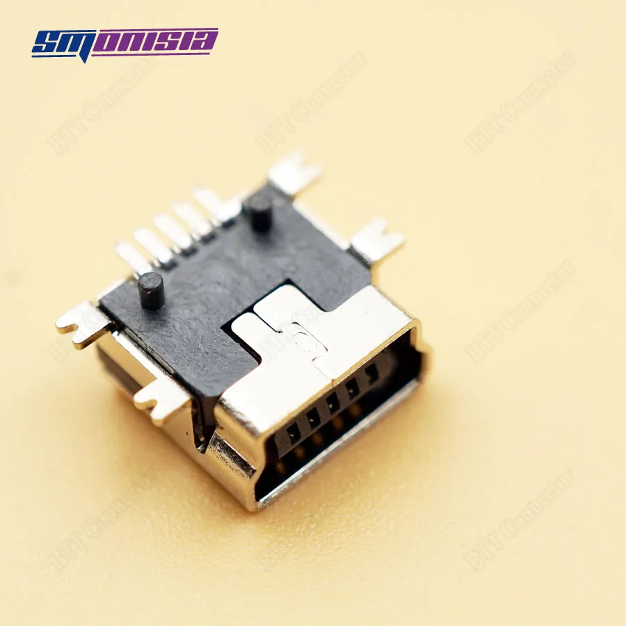 Smonisia 100 шт короткий мини USB Женский 5Pin разъем для зарядки данных smd Тип|smd connector|l