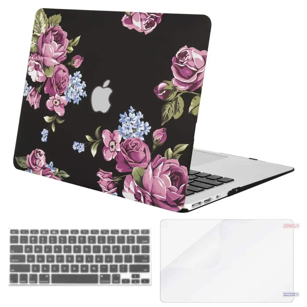 Peony Чехол для ноутбука MOSISO для Apple MacBook Air Pro retina 11 12 13 15 жесткий чехол для ноутбука macbook Air 13+ чехол для клавиатуры - Цвет: Peony