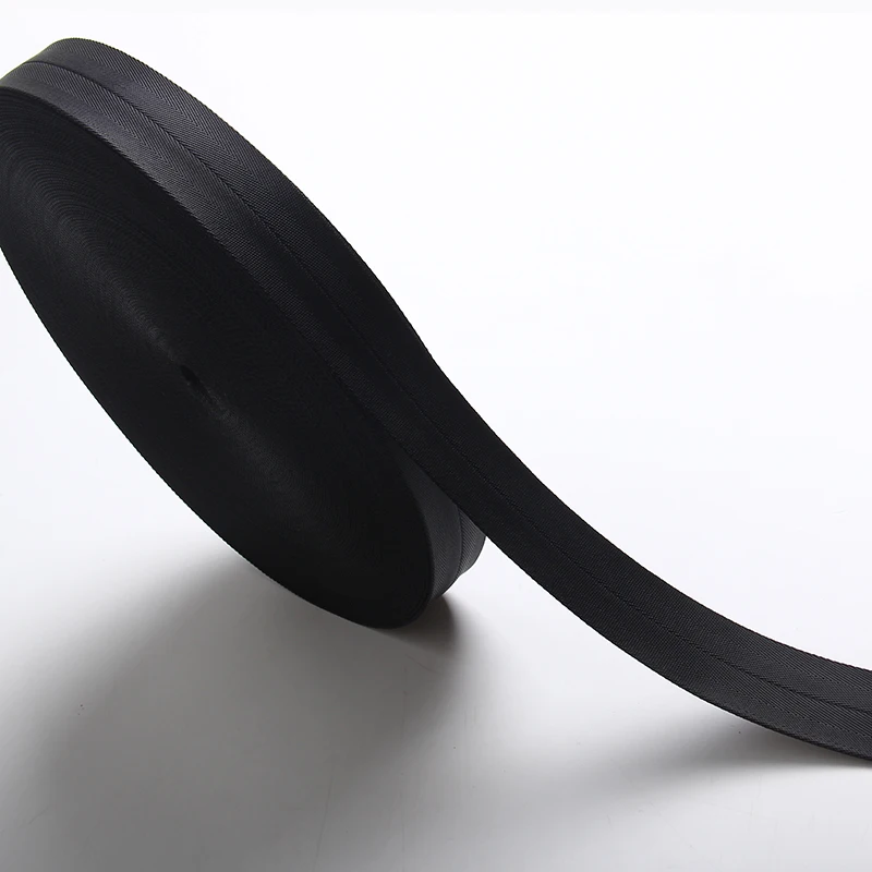 Нейлоновая лента для ремня безопасности hallow черная трубчатая нейлоновая 32 мм|nylon
