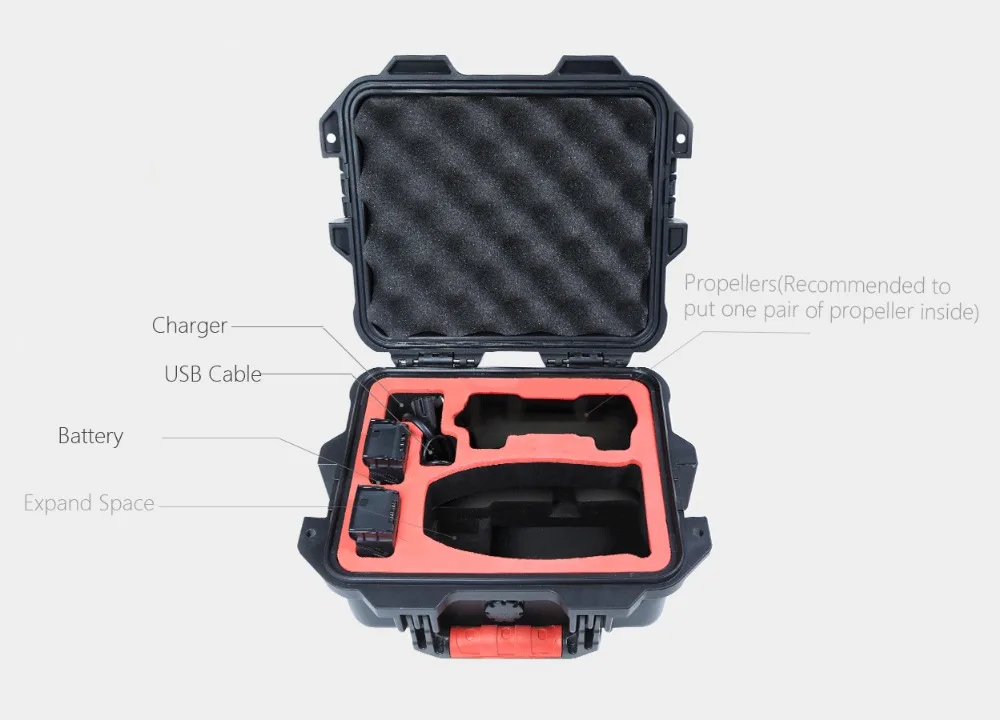 PGYTECH Mavic Air мини защитный чехол для переноски водонепроницаемый жесткий EVA пена сумка для переноски для DJI Mavic Air Drone аксессуары