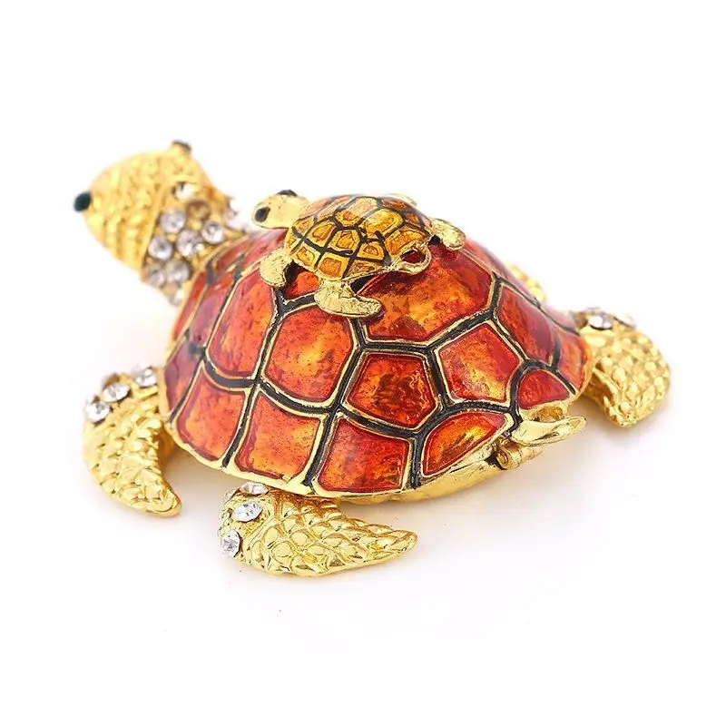 Черепаховая шкатулка для драгоценностей винтажная черепаха животное ремесло