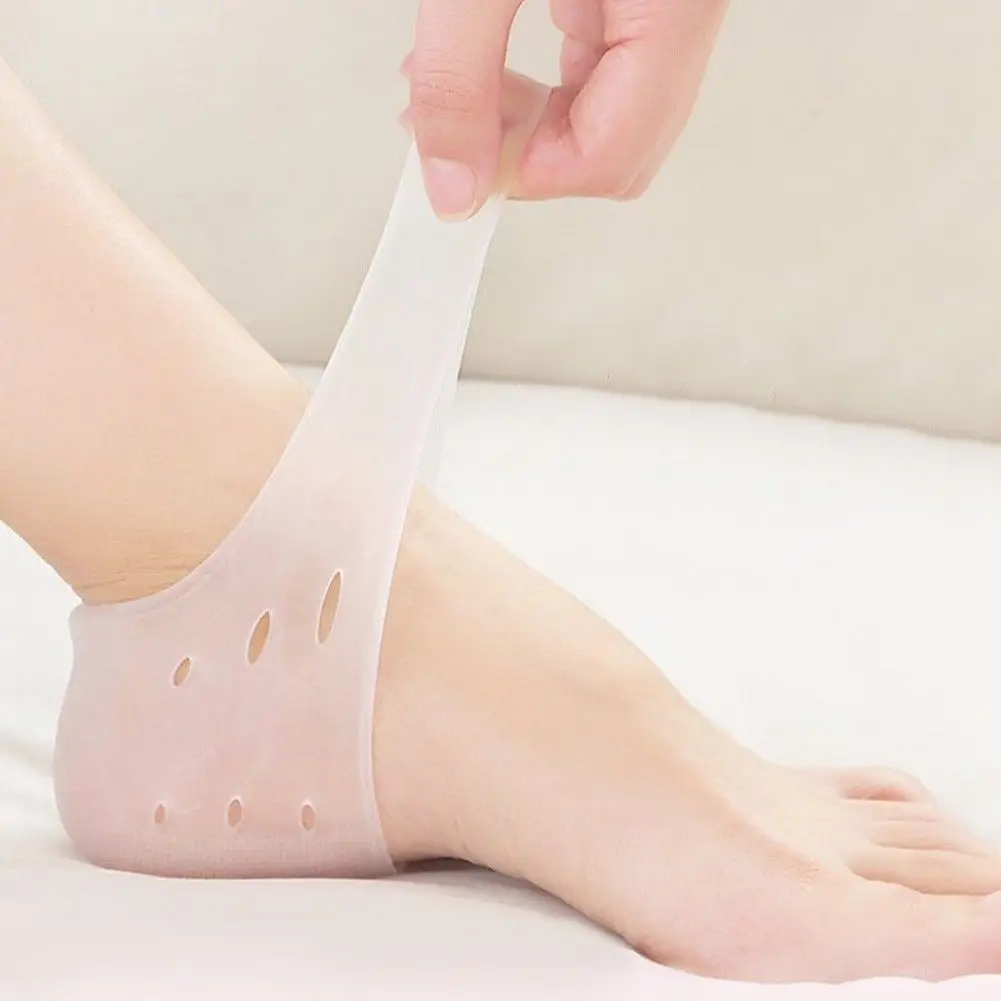 2 шт. силиконовые носки потрескавшейся забота о ногах инструмент Увлажняющие