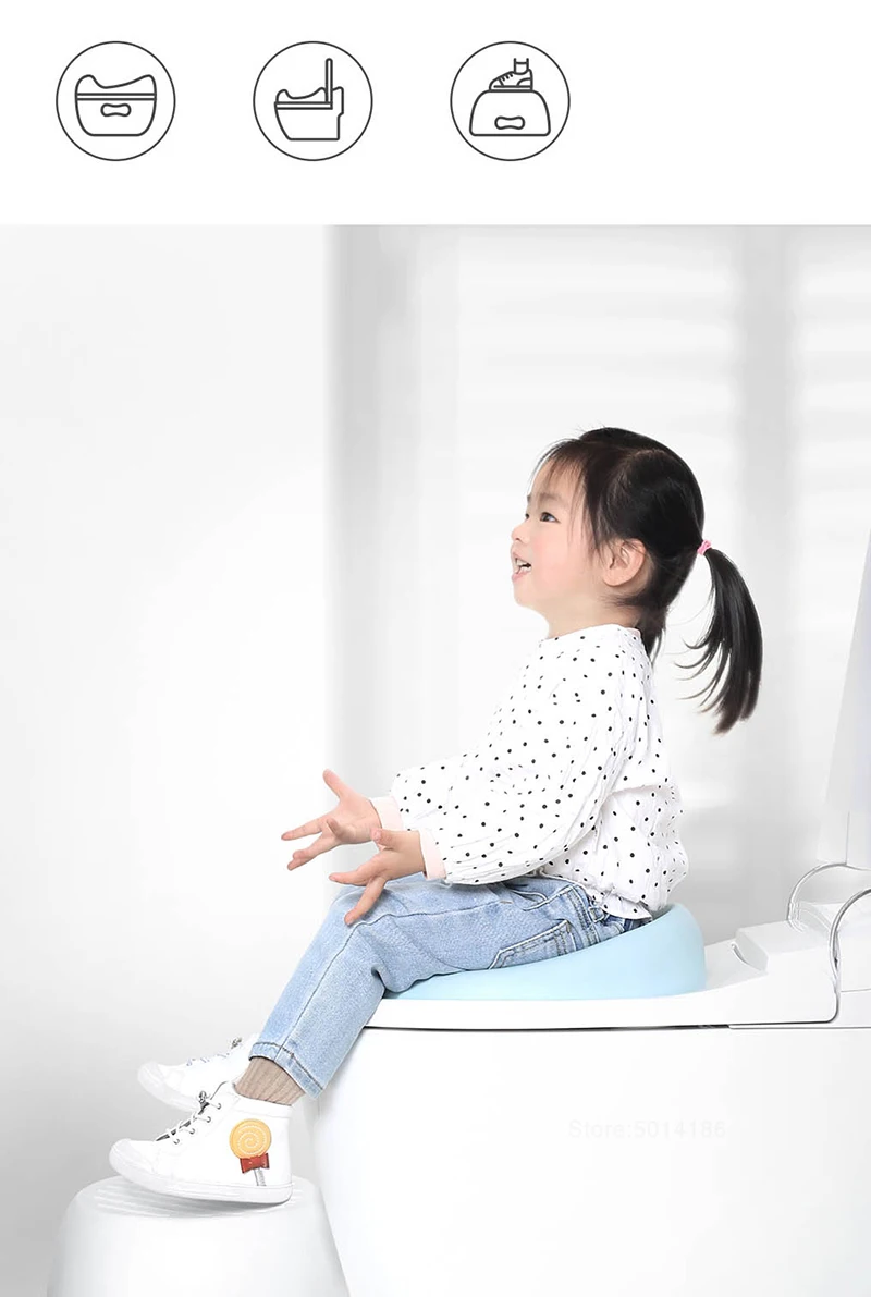 Новое Детское унитаз XIAOMI MIJIA QBORN детское сиденье для унитаза для приучения к туалету милое горшок детское устройство для сбора мочи удобное портативное